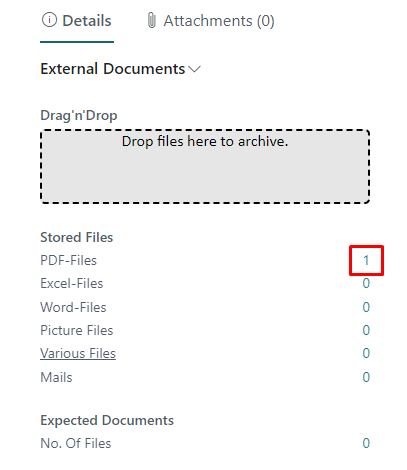 Screenshot of the duveka DMS Document List